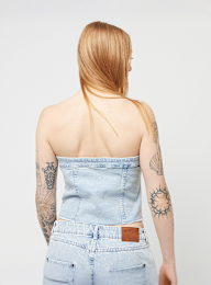 Karl Kani, OG Washed Corset Top, blauw, Afbeelding 2 van 4
