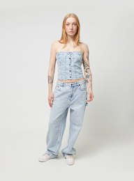 Karl Kani, OG Washed Corset Top, blauw, Afbeelding 4 van 4