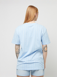 Karl Kani, Small Signature Tonal Pinstripe Oversized Tee, blue, Image 2 of 4
