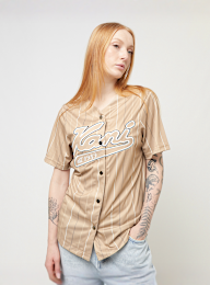 Karl Kani, Varsity Tonal Pinstripe Baseball Shirt light blue, beige, Afbeelding 1 van 4