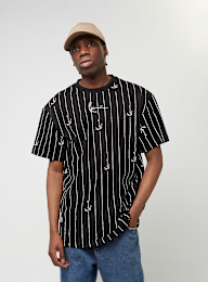 Karl Kani, Small Signature Logo Pinstripe Tee, black, Image 1 of 4