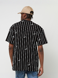 Karl Kani, Small Signature Logo Pinstripe Tee, black, Image 2 of 4