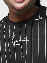 Karl Kani, Small Signature Logo Pinstripe Tee, czarny, Obraz 3 z 4