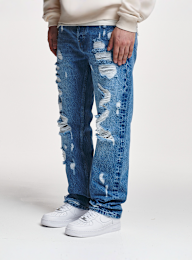 2Y STUDIOS, Firio Destroyed Straight Jeans, blue, Image 1 of 4