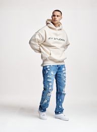 2Y STUDIOS, Firio Destroyed Straight Jeans, blue, Image 4 of 4