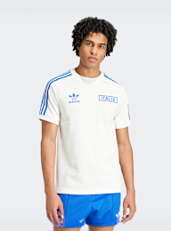adidas Originals, FIGC Italien 3-Streifen T-Shirt Football Pack, wit, Afbeelding 1 van 5