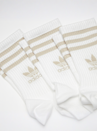 adidas Originals, adicolor Crew Sokken (3 Pack), wit, Afbeelding 2 van 3