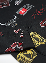 Jordan, Junior Michael Jordan Essentials All Over Print Fleece Pullover, zwart, Afbeelding 3 van 3