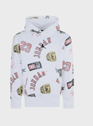 Jordan, Michael Jordan Essentials All Over Print Fleece Pullover, wit, Afbeelding 1 van 3