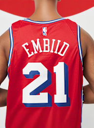 Jordan, NBA Dri-FIT Swingman Jersey Philadelphia 76ers - Joel Embiid, red, Image 7 of 8