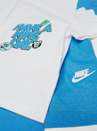 Nike, Sportswear Short Sleeve Tee Fleece Pants Set (2 Piece), blauw, Afbeelding 3 van 3