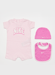 Nike, Romper, Hat, Bib Set (3 Piece), lichtroze, Afbeelding 1 van 4