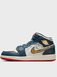 Jordan, Air Jordan 1 Mid SE (GS), czarny, Obraz 1 z 9