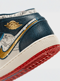 Jordan, Air Jordan 1 Mid SE (GS), czarny, Obraz 8 z 9