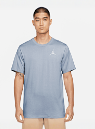 Jordan, Jumpman Shortsleeve Crew Shirt, niebieski, Obraz 1 z 4