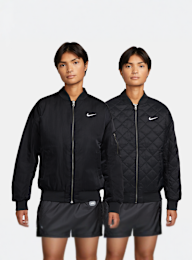 Nike, Sportswear Reversible Varsity Bomber Jacket, zwart, Afbeelding 1 van 7