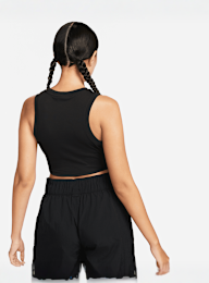 Nike, Sportswear Essentials Rib Crop Tanktop, black, Image 2 of 5