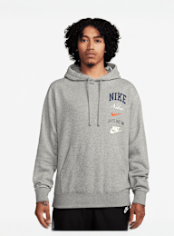 Nike, Club Fleece Hoodie Stack Graphics, grijs, Afbeelding 1 van 3