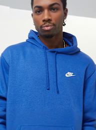 Nike, Sportswear Club Fleece Hoodie, blue, Image 3 of 4