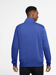 Nike, Sportswear Club Half-Zip Top, blue, Image 2 of 3