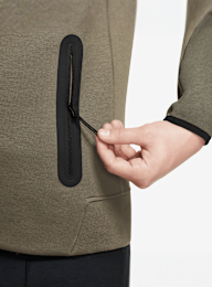 Nike, Tech Fleece Full-Zip Windrunner Hoodie, groen, Afbeelding 3 van 3