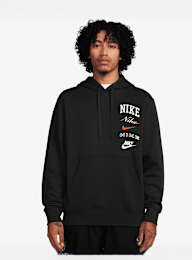 Nike, Club Fleece Hoodie Stack Graphics, zwart, Afbeelding 1 van 5