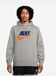Nike, Club Fleece Hoodie, grey, Image 1 of 3