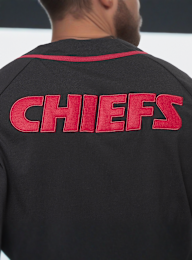 Mitchell & Ness, Fashion Cotton Button Front Kansas City Chiefs, zwart, Afbeelding 5 van 6
