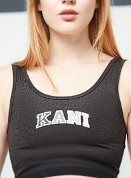 Karl Kani, Small Serif Bustier Top, czarny, Obraz 3 z 4