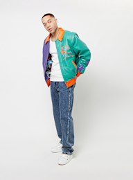 Karl Kani, Metal Plate Block Leather College Jacket, multi-colour, Image 7 of 7