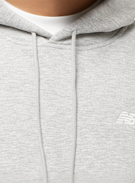 New Balance, Small Logo Brushed Hoodie, grey, Image 3 of 4