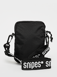 SNIPES, Rubber Badge Basic Logo Jaquard Strap Mobile Bag, black, Image 3 of 4