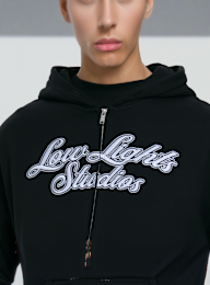 Low Lights Studios, Shutter Zip Hoodie, black, Image 3 of 4