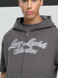 Low Lights Studios, Shutter Zip Hoodie, grey, Image 3 of 4