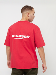 Pegador, Colne Logo Oversized Tee, rood, Afbeelding 1 van 5