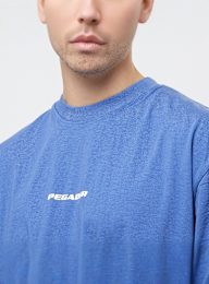 Pegador, Colne Logo Oversized Tee, blue, Image 3 of 5