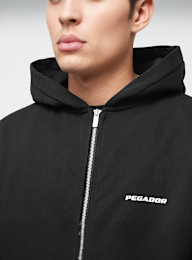 Pegador, Colne Logo Oversized Sweat Jacket, czarny, Obraz 3 z 5
