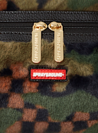 SPRAYGROUND, Green 3am Fur Mini Duffel, multi-colour, Image 5 of 9