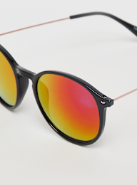 SNIPES, Round Sunglasses - black, multi-colour, Image 3 of 4
