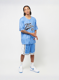 FUBU, Varsity Mesh Pinstripe Baseball Jersey, blauw, Afbeelding 6 van 6
