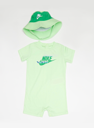 Nike, Sportswear PE Romper Bucket Hat Set (2 Piece), groen, Afbeelding 1 van 5