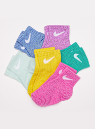 Nike, 6 PACK - Swoosh Infant Ankle Socks, multi-colour, Image 2 of 2