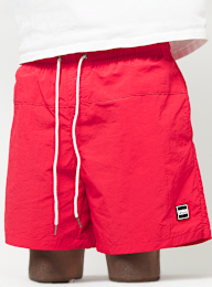 Urban Classics, Block Swim Shorts, red, Image 3 of 5