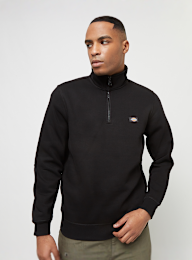 Dickies, OAKPORT QUARTER ZIP whitecap grey, black, Image 1 of 4