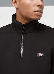 Dickies, OAKPORT QUARTER ZIP whitecap grey, black, Image 3 of 4
