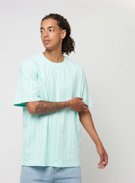 Karl Kani, Small Signature Essential Pinstripe Tee, turkoois, Afbeelding 1 van 4