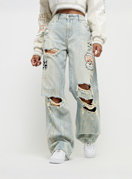 Smoke Rise, Mid Rise Wide Leg, blauw, Afbeelding 1 van 7