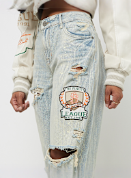 Smoke Rise, Mid Rise Wide Leg, blauw, Afbeelding 6 van 7