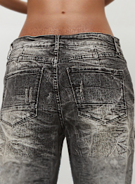 Smoke Rise, Mid Rise Wide Leg, wielokolorowy, Obraz 4 z 5