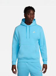 Nike, Sportswear Club Fleece Hoodie, blue, Image 1 of 6